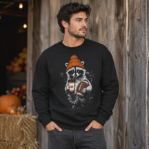 Gorra de otoño de fútbol de mapache Gráfico de caf