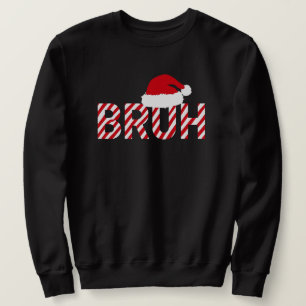 Sudadera Gorra de Santa de bastón de caramelo divertida "BR