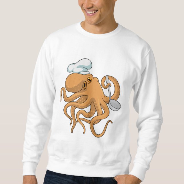 Sudadera Gorra del chef Octopus Cook (Anverso)