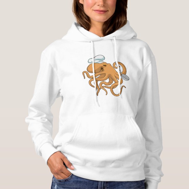 Sudadera Gorra del chef Octopus Cook (Anverso)