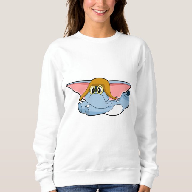 Sudadera Gorra piloto del Elephant Pilot (Anverso)