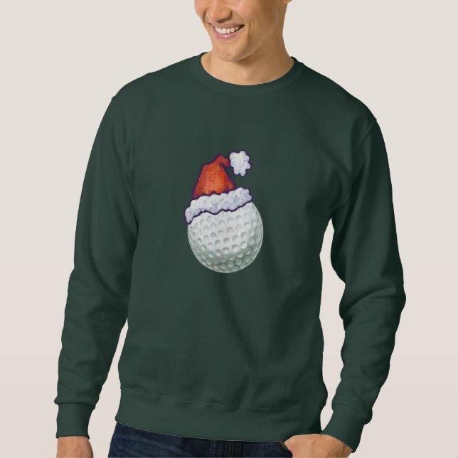 Sudadera Gorras de Navidades de Golf Ball (Anverso)
