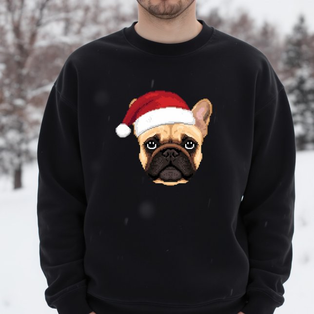 Sudadera Gorrito de Santa de Navidad para Bulldog Francés A (Subido por el creador)