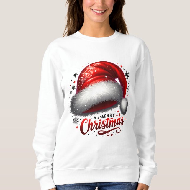 Sudadera Gorro de Santa Escarlata con brillo (Anverso)