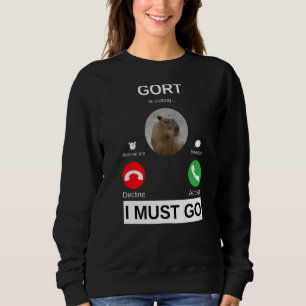 Sudadera Gort está llamando a Capybara llama a los rebeldes