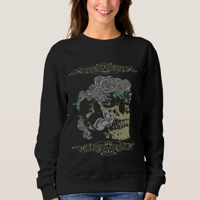 Sudadera Goth Skeleton (Anverso)