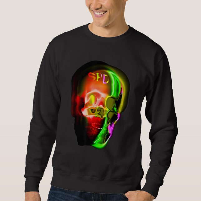 Sudadera Gothic Skull Skeleton Abstract Art (Anverso)