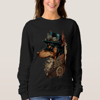 Sudadera Gothic Steampunk Dobie minpin Doberman Pinscher
