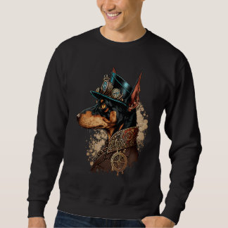 Sudadera Gothic Steampunk Dobie minpin Doberman Pinscher