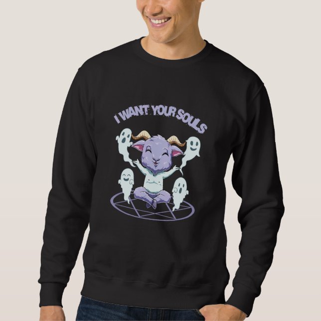 Sudadera Gótico Baphomet (Anverso)