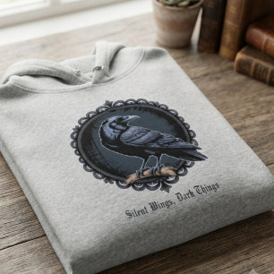 Sudadera Gótico Cuervo Dark Academia Alternativo