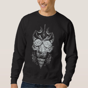 Sudadera Gótico de huesos de cráneo pagano Horror Skeleton