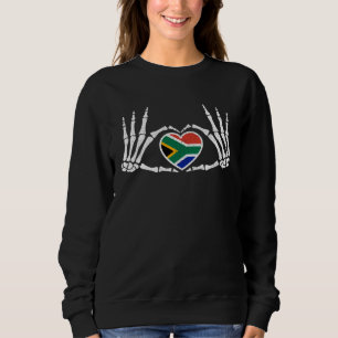 Sudadera Gótico Gótic Esqueleto Sudáfrica Africano Hallowee