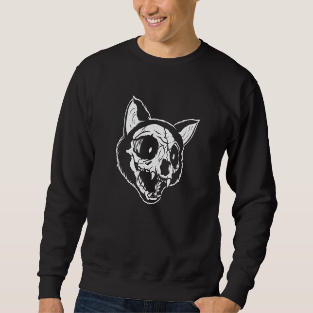 Sudadera Gótico Kitty Kitten Muerte Punk Emo Metalizado Gat (Anverso)