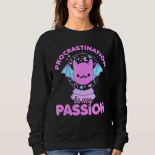 Sudadera Gótico Pastel Bat Crystal Ball Procrastinación Hal