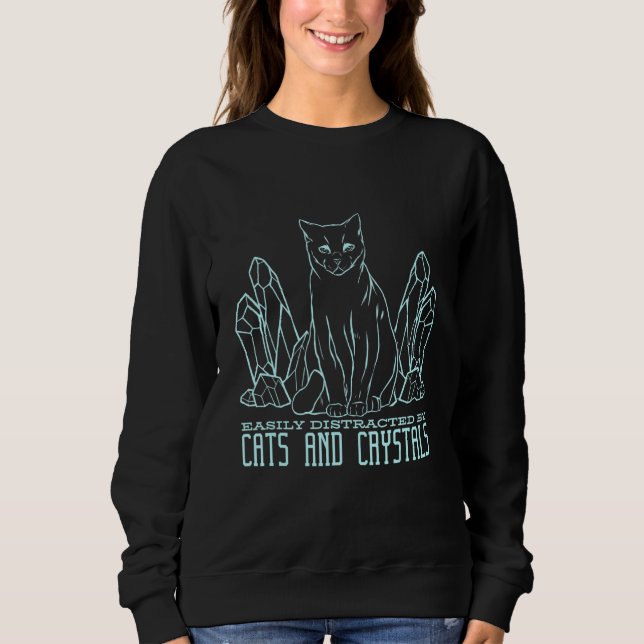 Sudadera Gótico Pastel de gato de cristal (Anverso)