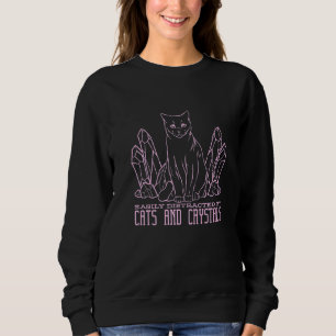 Sudadera Gótico Pastel de gato de cristal