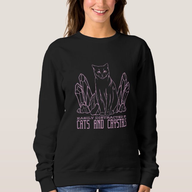 Sudadera Gótico Pastel de gato de cristal (Anverso)