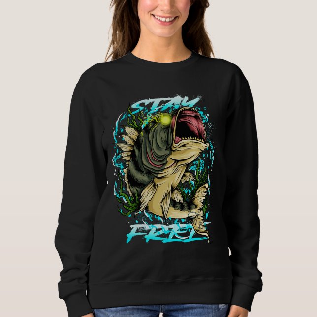 Sudadera Gótico Pastel Libre Devil Pescado Malvado Ojos Dem (Anverso)