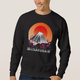 Sudadera Gótico Sakura Pastel Vapor ola Fuji Yama