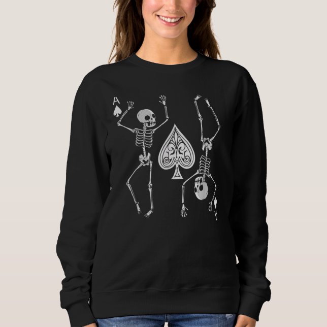 Sudadera Gótico Skeleton Dancing (Anverso)