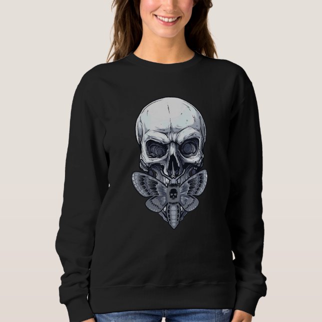 Sudadera Gótico Skull Butterfly (Anverso)