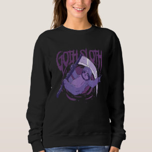 Sudadera Gótico Sloth Lazy Animal Emo Punk Muerte Metalizad