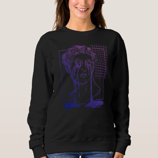 Sudadera Gótico Steampunk Pastel Michelangelo Creepy David  (Anverso)