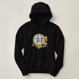 Sudadera gouden opdruk met tekst