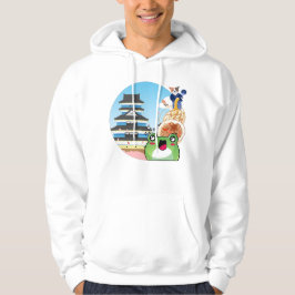 Sudadera Gourmet Viaje a Japón con Gato y Rana