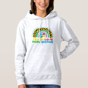 Sudadera Grab this cute Teach Love Hope Inspire SPED T-Shir