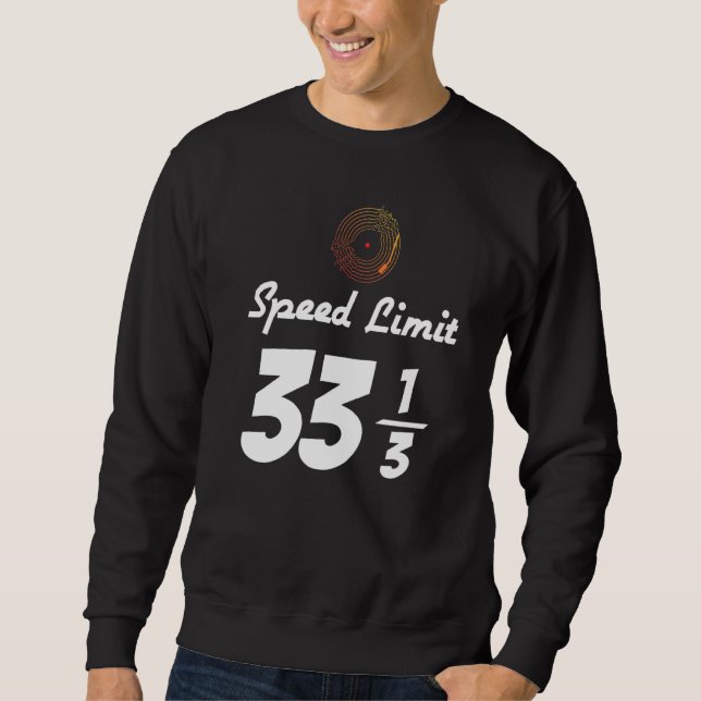 Sudadera Grabación Vinil Música 33 13 Velocidad Límite Turn (Anverso)