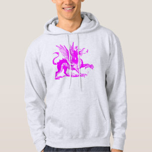 Sudadera Grabado de dragones - Magenta