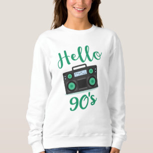 Sudadera Grabador de audio de radio de los años 90
