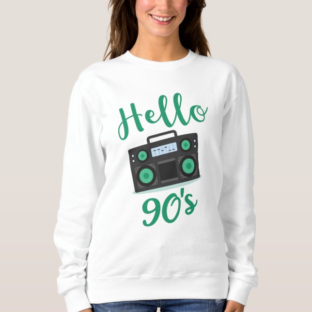 Sudadera Grabador de audio de radio de los años 90 (Anverso)