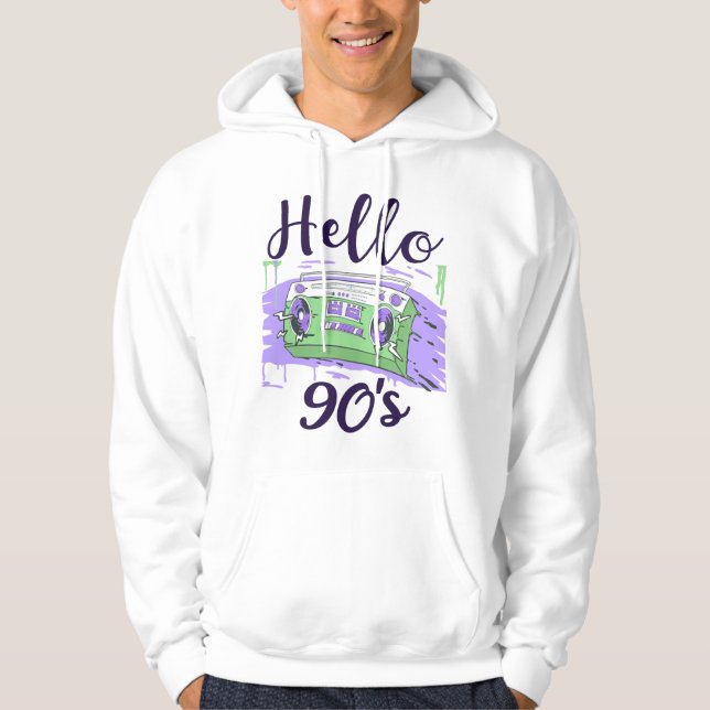 Sudadera Grabador de audio de radio de los años 90 (Anverso)