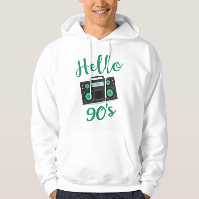 Sudadera Grabador de audio de radio de los años 90 (Anverso)