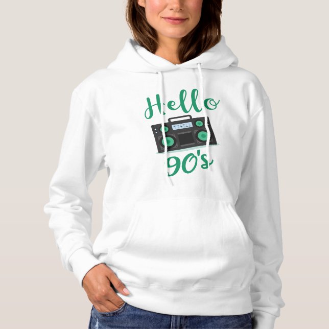 Sudadera Grabador de audio de radio de los años 90 (Anverso)