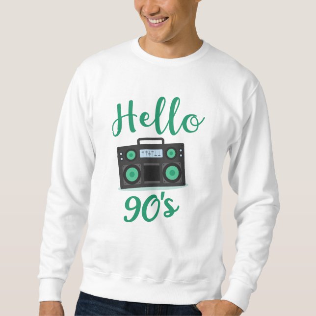 Sudadera Grabador de audio de radio de los años 90 (Anverso)