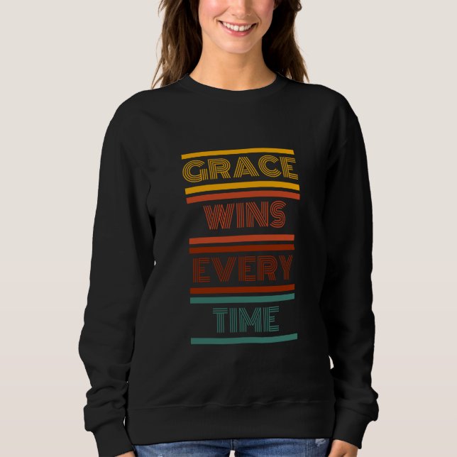 Sudadera Grace gana cada vez (Anverso)
