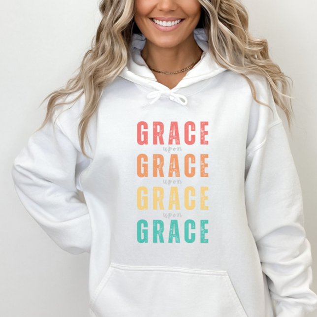 Sudadera Grace Upon Grace Christian Faith Womens (Subido por el creador)