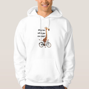 Sudadera Gracia divertida en bicicleta por qué correr cuand