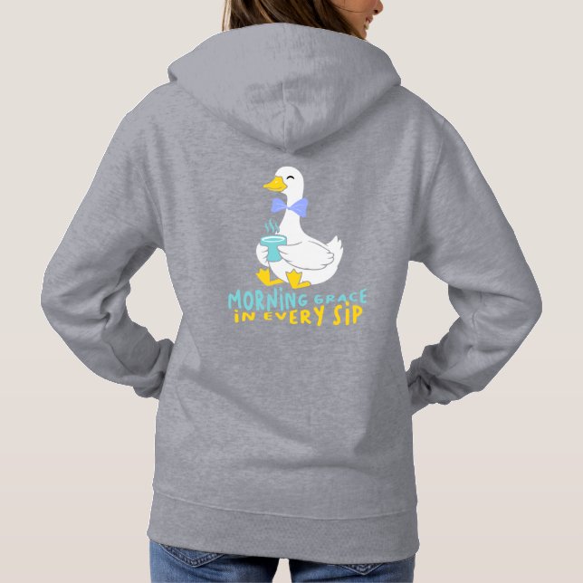 Sudadera Gracia matutina en cada cisne (Reverso)