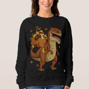 Sudadera Gracias a los turcos que viajan en dinosaurio T re