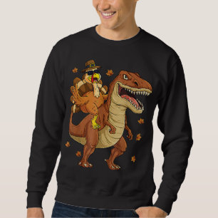 Sudadera Gracias a los turcos que viajan en dinosaurio T re