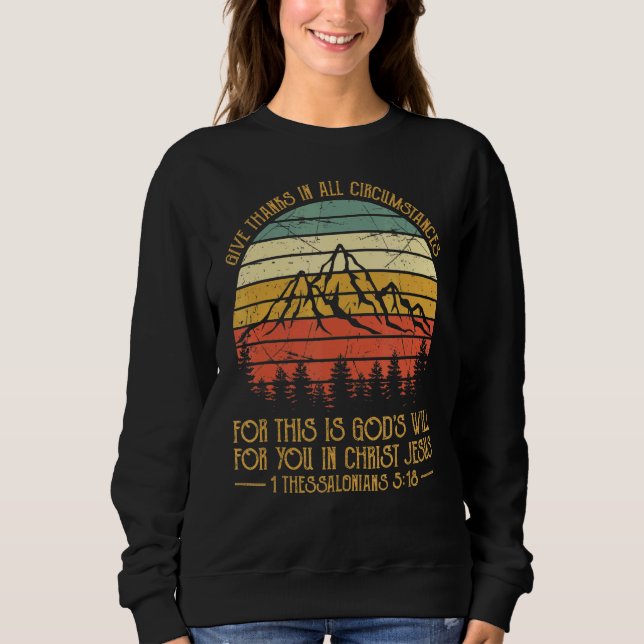 Sudadera Gracias Al Señor Religioso S Cristiano (Anverso)