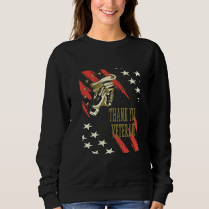 Sudadera Gracias Día de los Veteranos Bandera Americana Man
