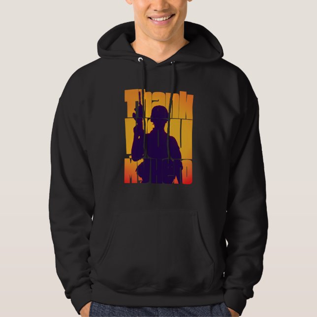 Sudadera Gracias Mi Héroe Veterano Militar (Anverso)