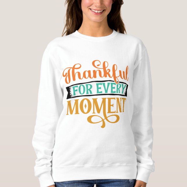SUDADERA GRACIAS POR CADA MOMENTO GRACIAS (Anverso)