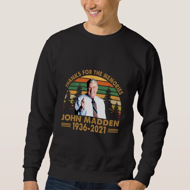 Sudadera Gracias por los recuerdos John Madden 1936 2021 (Anverso)